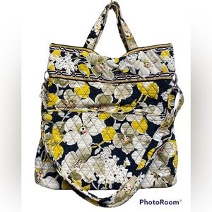 Vera Bradley large quilted tote.back to school. Quilted book bag.